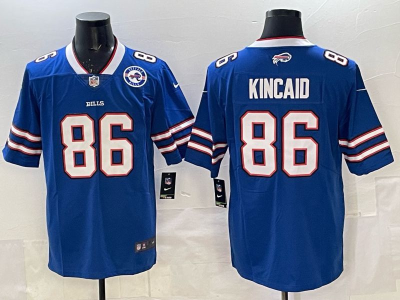 Men 2025 Buffalo Bills #86 Kincaid Blue Nike Limited NFL Jersey style 09